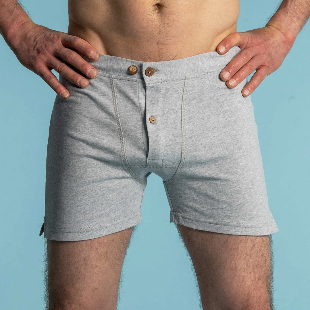 CORBIN Elastic-Free 100% Organic Cotton Boxer Shorts for Men - Limited Edition 1 Shorts CORBIN Elastic-Free 100% Organic Prima Cotton Boxers (Gusset Crotch, Coconut Buttons, OC Thread) (Limited Edition)