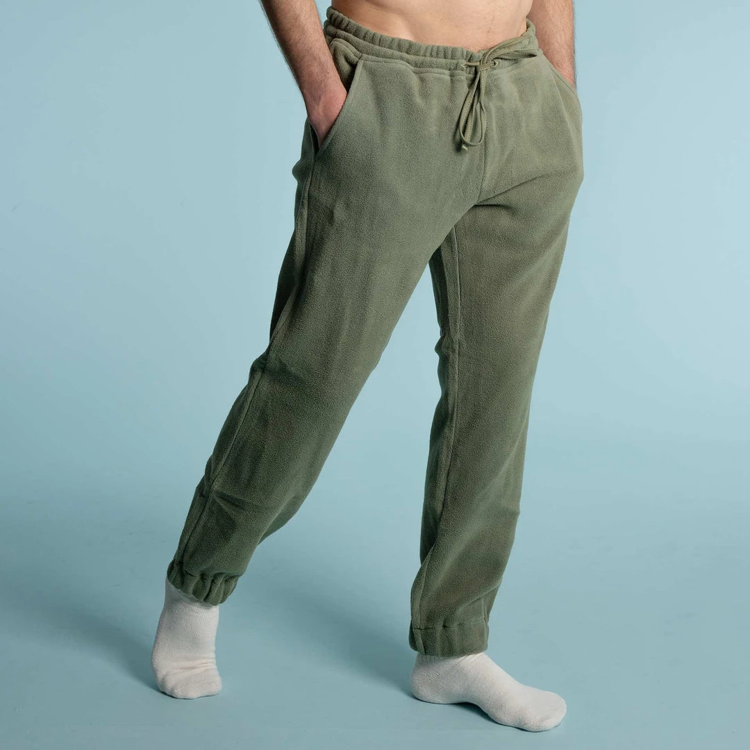 Vendor-unknown JACK 100% Organic Cotton Fleece Jogger Pants for Men - Comfortable WFH Sweatpants 4 Vendor-unknown JACK 100% Organic Cotton Fleece Jogger Pants