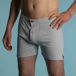 CORBIN Elastic-Free 100% Organic Cotton Boxer Shorts for Men - Limited Edition 14 Shorts CORBIN Elastic-Free 100% Organic Prima Cotton Boxers (Gusset Crotch, Coconut Buttons, OC Thread) (Limited Edition)