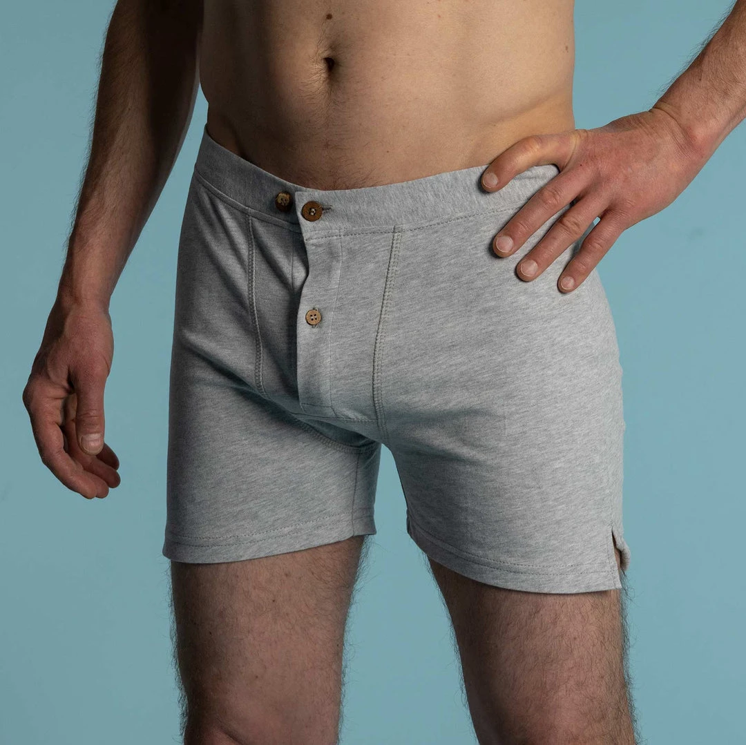 CORBIN Elastic-Free 100% Organic Cotton Boxer Shorts for Men - Limited Edition 6 Shorts CORBIN Elastic-Free 100% Organic Prima Cotton Boxers (Gusset Crotch, Coconut Buttons, OC Thread) (Limited Edition)