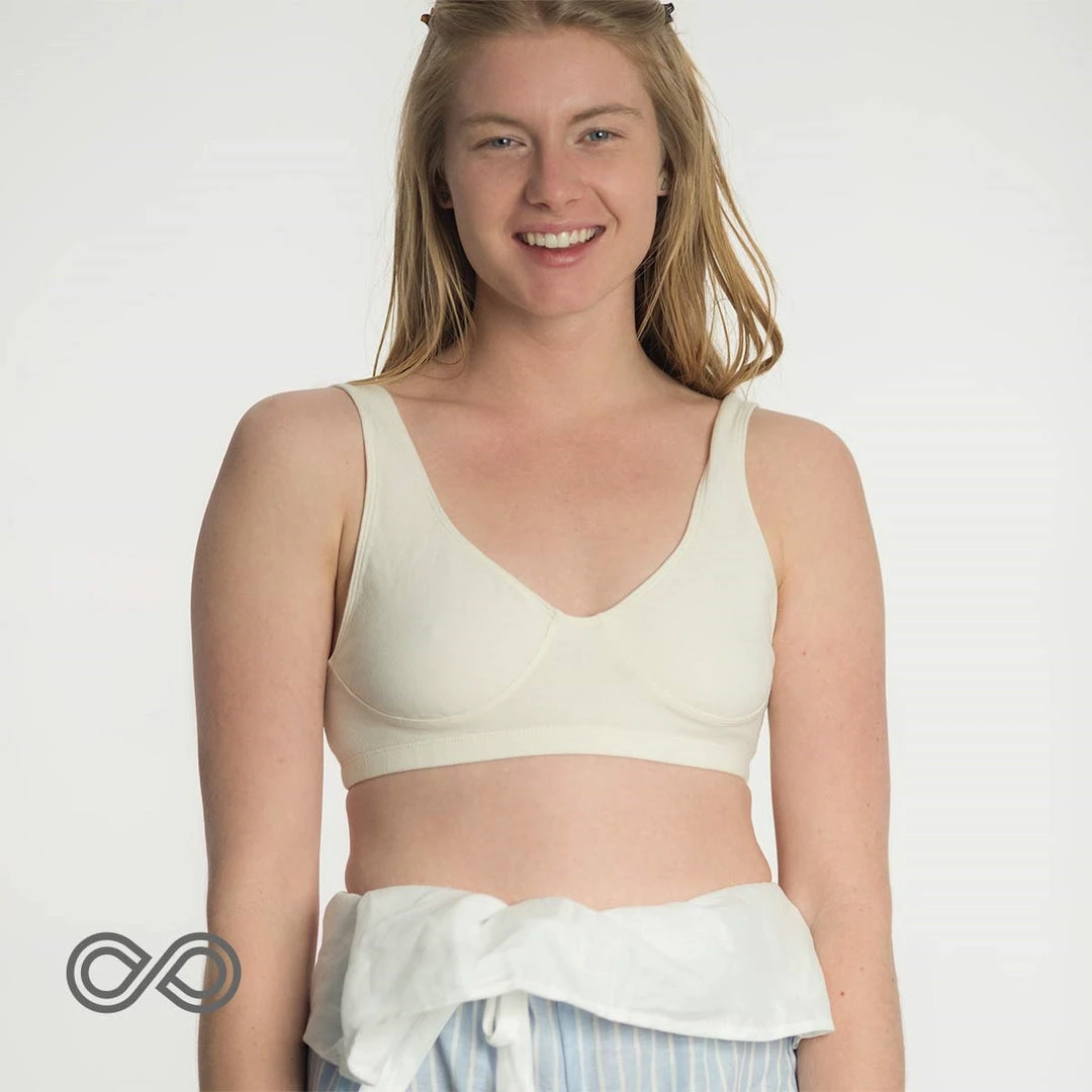 Organic Cotton Simple Bra - Comfortable & Breathable Women's Bras 1 Vendor-unknown Organic Cotton Simple Bra Bras