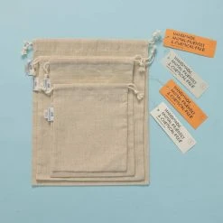 Rawganique FARMSTEAD Organic Hemp Produce Bag (Breathable Hemp Canvas) (Plastic-free) Kitchen