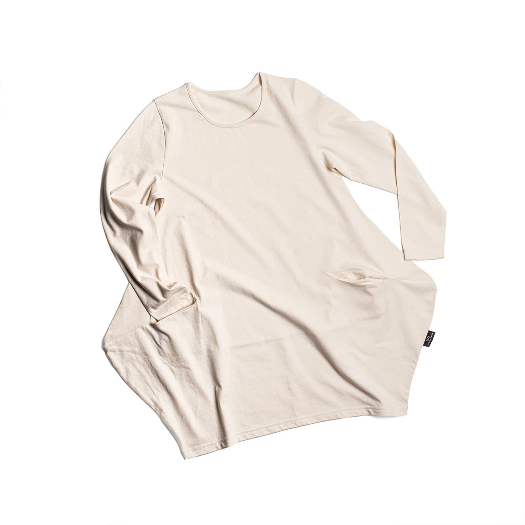 GEORGIE 100% Organic Prima Cotton Tunic Dress for Women with Pockets | Comfortable & Stylish WFH Wear 3 Vendor-unknown GEORGIE 100% Organic Prima Cotton Tunic Dress (with Pockets) Women