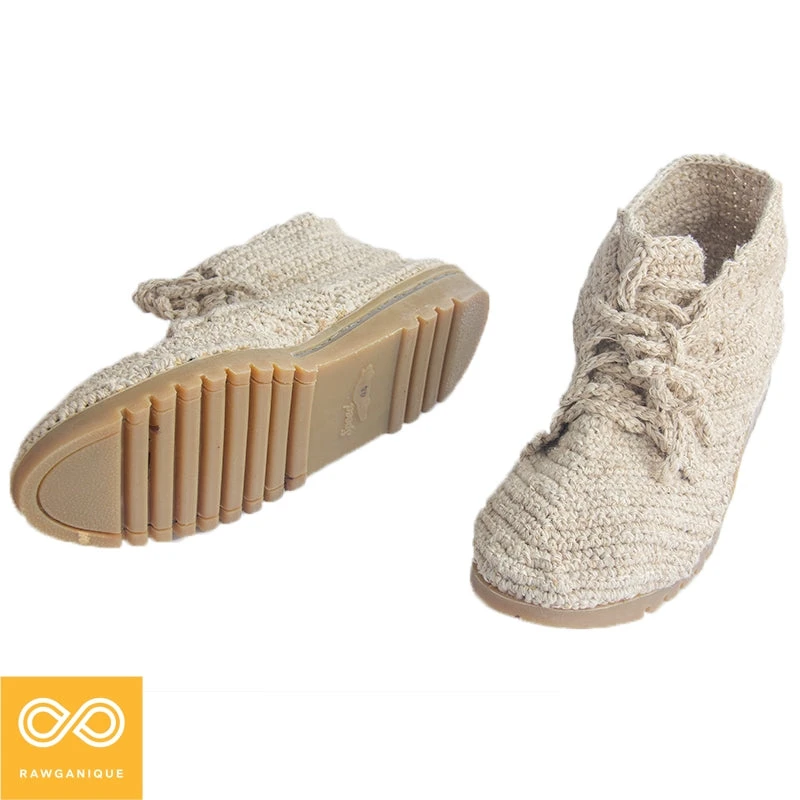 Handmade Atelier Hemp Knit Boots - Eco-Friendly & Stylish Footwear 1 Vendor-unknown Handmade Atelier Hemp Knit Boots