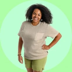 Vendor-unknown MANLEY BEACH 100% Hemp T-Shirt (Thick, Ribbed, With Pocket))