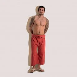 Vendor-unknown KRABI 100% Organic Cotton Thai Fisherman's Pants (Unisex)