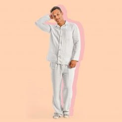 Vendor-unknown SAN JOSE 100% Organic Hemp Pajamas PJ Set (Long-sleeves / Pants) (Unisex) Lingerie & Sleepwear