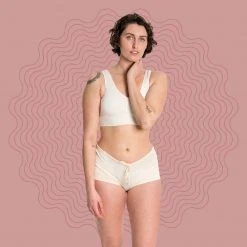 Vendor-unknown Women LADYSMITH Elastic-free 100% Organic Cotton Boy Shorts Panty (Made In USA)