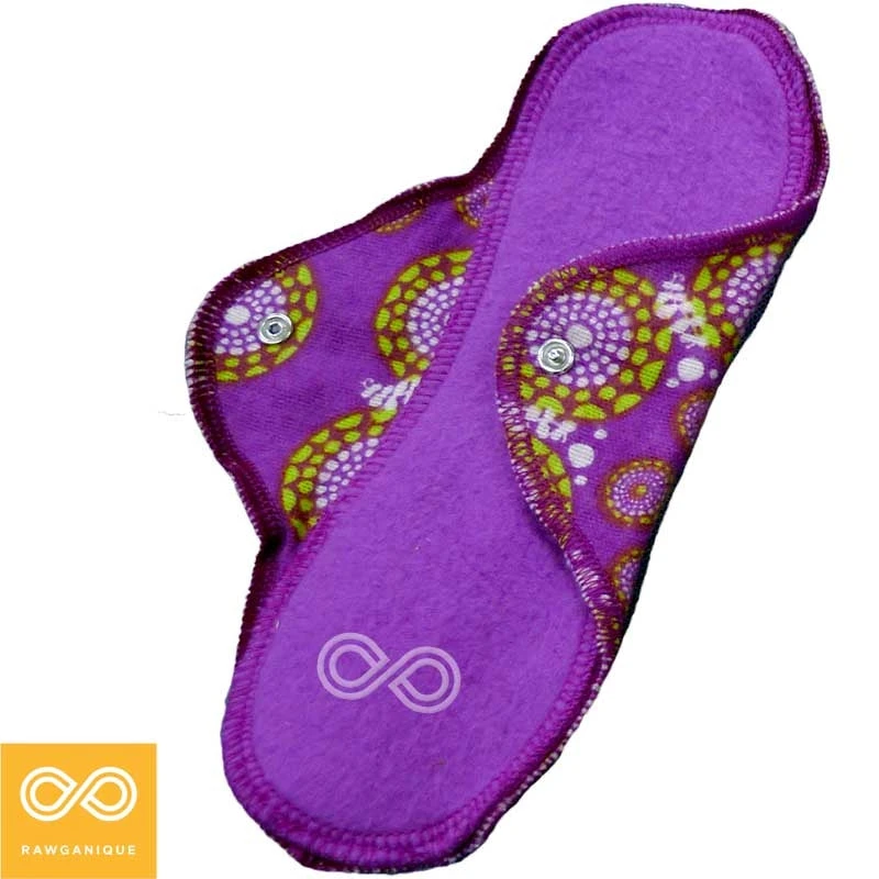 Organic Cotton Washable Reusable Menstrual Pantyliner - Eco-Friendly Feminine Hygiene 1 Vendor-unknown Feminine Hygiene Organic Cotton Washable Long Menstrual Pantyliner