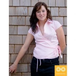 Vendor-unknown Women Monique Organic Linen Wrap Shirt