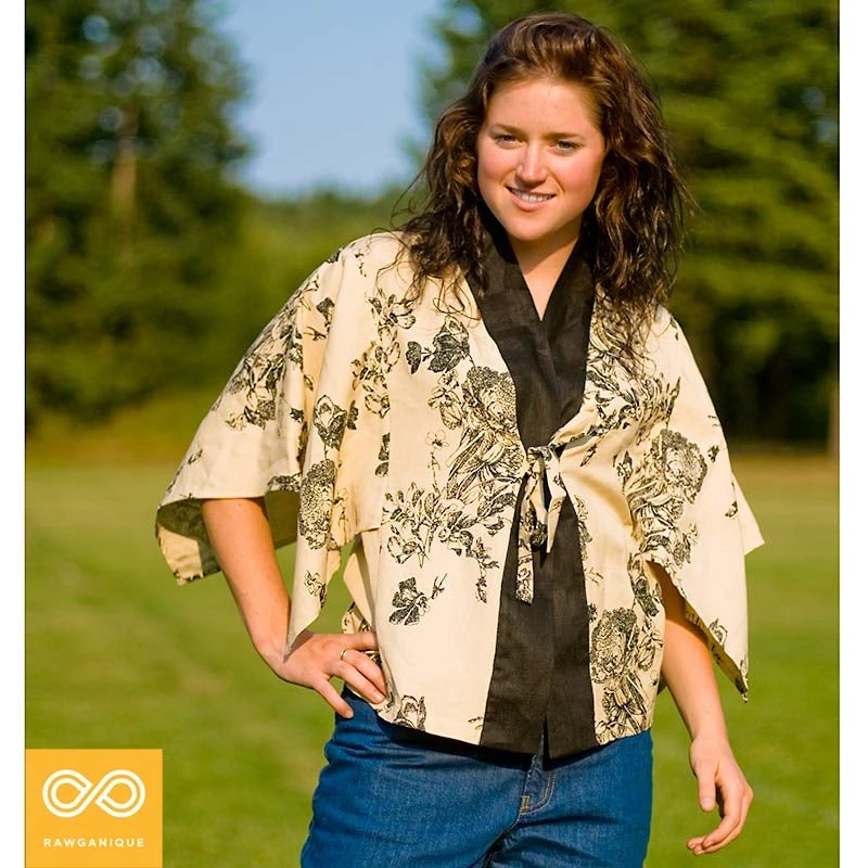 MIKADO Organic Linen Kimono Top for Women - Lightweight & Breathable Blouse 3 Vendor-unknown MIKADO Organic Linen Kimono Top Women