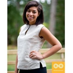 Vendor-unknown Celine Organic Linen Blouse