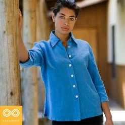 Vendor-unknown Cecille Relaxed Hemp Shirt