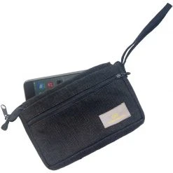 Vendor-unknown ShoesBags&More DUBLIN 3-in-1 100% Organic Hemp Pouch - Wristlet (7.25”x4.75”)