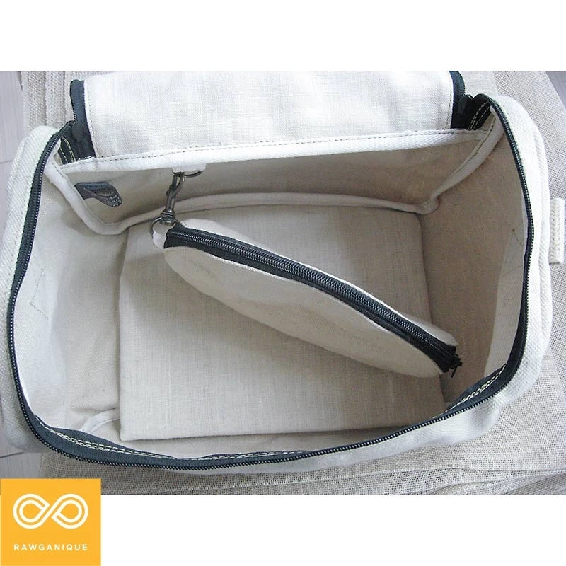 Vendor-unknown GYM SPA 100% Organic Hemp Stiff Canvas Bag - Eco-Friendly & Plastic-Free 12 Vendor-unknown GYM SPA 100% Organic Hemp Stiff Canvas Bag (Plastic-free)