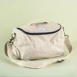 Vendor-unknown GYM SPA 100% Organic Hemp Stiff Canvas Bag (Plastic-free)