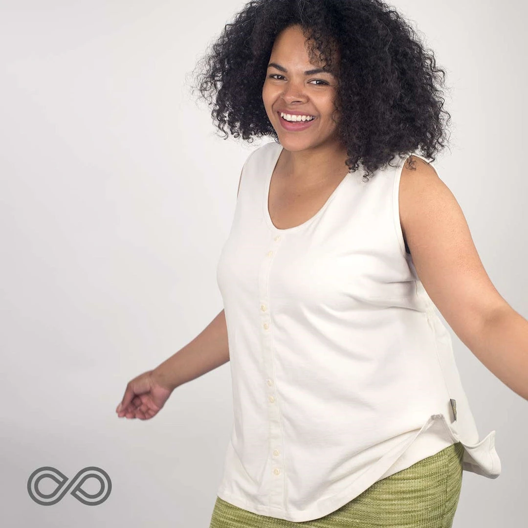 ALICE SPRINGS Organic Cotton Tank Blouse for Women - Plus & Curvy Fit | Comfortable & Stylish 1 Vendor-unknown ALICE SPRINGS Organic Cotton Tank Blouse