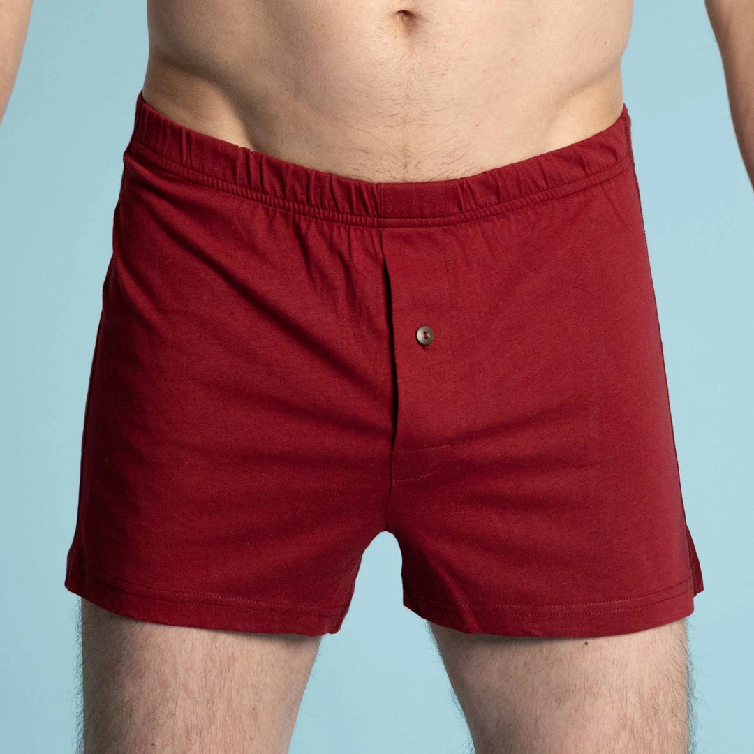 Vendor-unknown Men ASHTON 100% Organic Prima Cotton Boxers (Nut Button) - Premium Comfort Underwear 3 Vendor-unknown Men ASHTON 100% Organic Prima Cotton Boxers (Nut Button)
