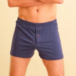 Vendor-unknown Men ASHTON 100% Organic Prima Cotton Boxers (Nut Button)
