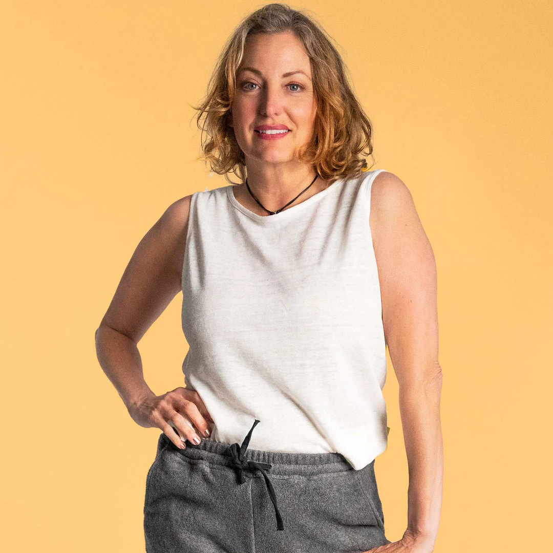 Vendor-unknown Women AUSTEN Hemp Sleeveless Knit Blouse - Eco-Friendly Summer Top 1 Vendor-unknown Women AUSTEN Hemp Sleeveless Knit Blouse