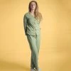 Vendor-unknown Lingerie & Sleepwear WELLESLEY Elastic-free 100% Organic Prima Cotton Jersey Pajama Set (Women's)