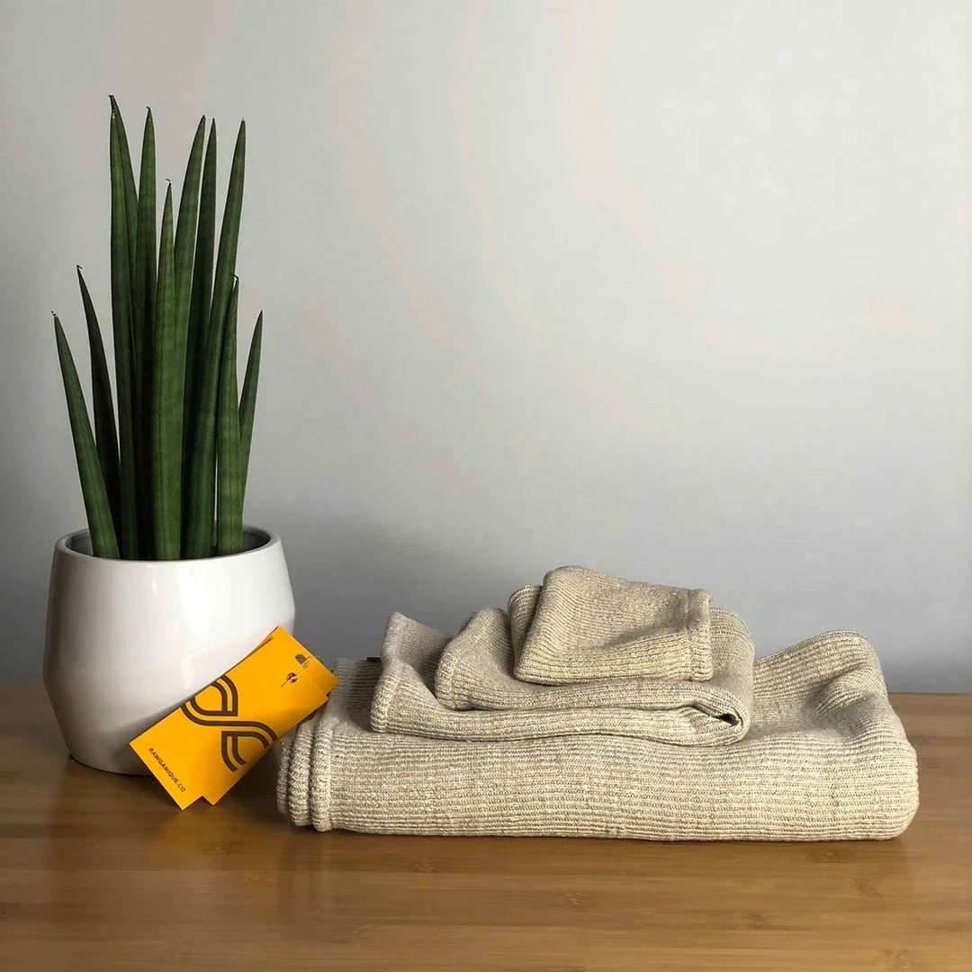 100% Hemp Knit Towel Collection by CARDING MILL | Eco-Friendly Bath & Kitchen Towels | BedBath Essentials 16 Towels CARDING MILL 100% Hemp Knit Towel Collection BedBath