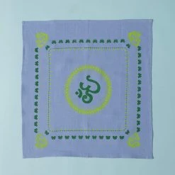 Organic Hemp Bandana with Buddha Om Design - 22x22 Inches | Eco-Friendly Face Covering & Scarf for Men & Women 24 Vendor-unknown Printed Tees & More Organic Hemp Bandana - Buddha Om Design (22 X 22)