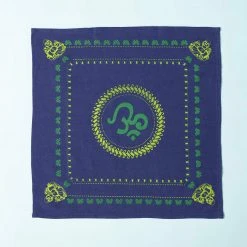 Vendor-unknown Printed Tees & More Organic Hemp Bandana - Buddha Om Design (22 X 22)
