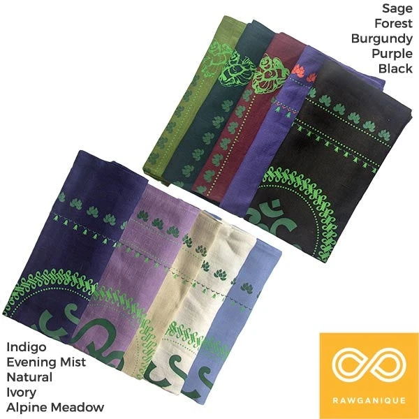 Organic Hemp Bandana with Buddha Om Design - 22x22 Inches | Eco-Friendly Face Covering & Scarf for Men & Women 14 Vendor-unknown Printed Tees & More Organic Hemp Bandana - Buddha Om Design (22 X 22)