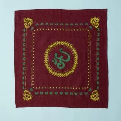 Organic Hemp Bandana with Buddha Om Design - 22x22 Inches | Eco-Friendly Face Covering & Scarf for Men & Women 23 Vendor-unknown Printed Tees & More Organic Hemp Bandana - Buddha Om Design (22 X 22)