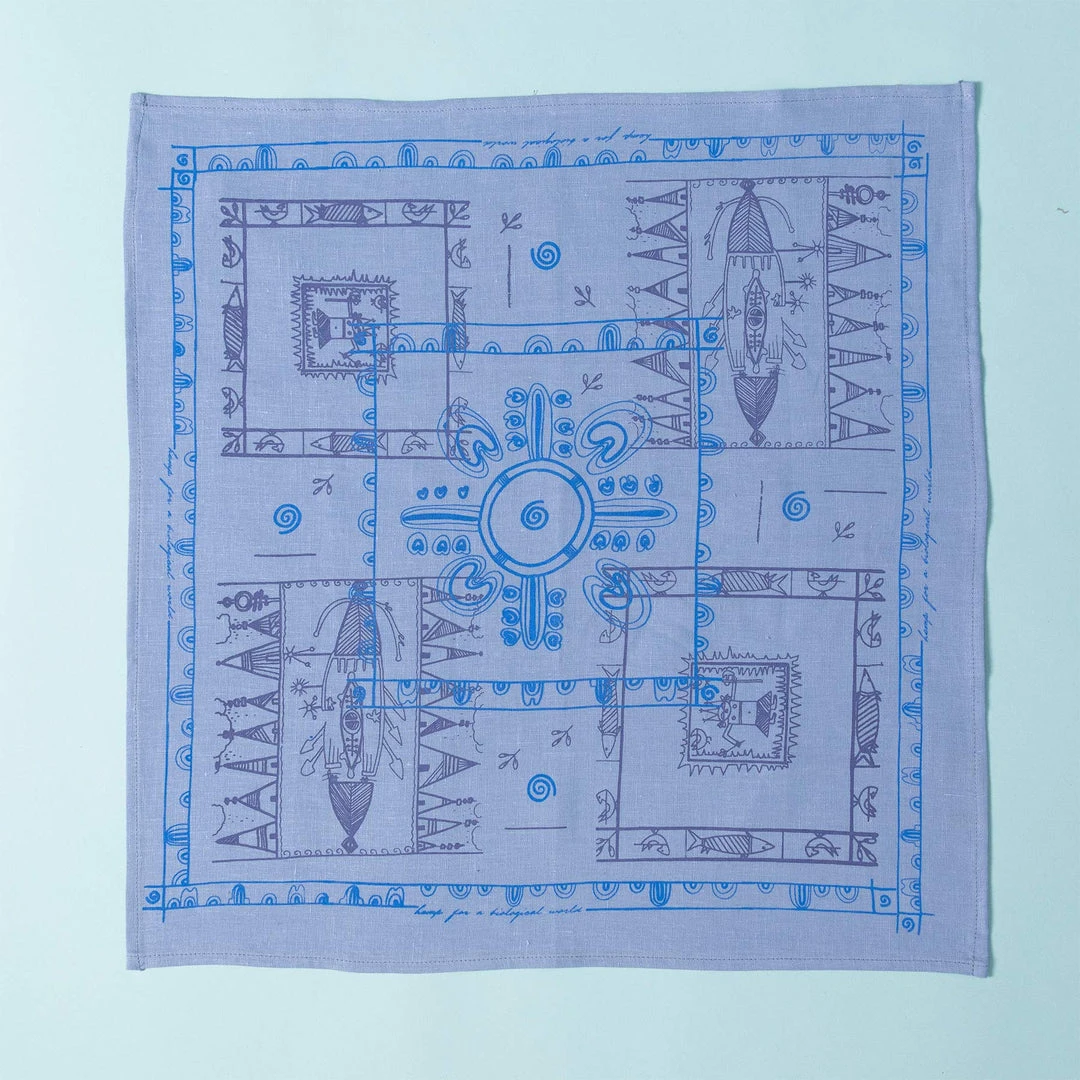 MARLEY Organic Hemp Bandana - Tribal Design (22" X 22") for Men & Women | Eco-Friendly Face Covering & Scarf 3 Vendor-unknown MARLEY Organic Hemp Bandana - Tribal Design (22" X 22") Printed Tees & More