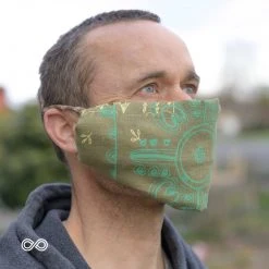 MARLEY Organic Hemp Bandana - Tribal Design (22" X 22") for Men & Women | Eco-Friendly Face Covering & Scarf 32 Vendor-unknown MARLEY Organic Hemp Bandana - Tribal Design (22