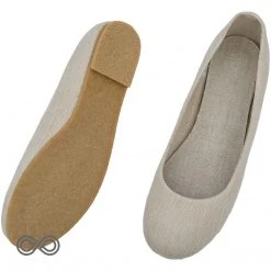 Shoes Women’s Footwear GISELLE Handmade Hemp Ballet Flats With Natural Rubber Sole
