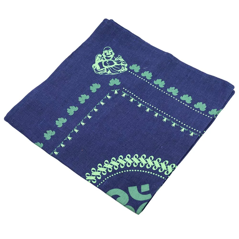 Organic Hemp Bandana with Buddha Om Design - 22x22 Inches | Eco-Friendly Face Covering & Scarf for Men & Women 13 Vendor-unknown Printed Tees & More Organic Hemp Bandana - Buddha Om Design (22 X 22)