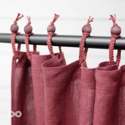 48" X 86" 100% Organic Hemp Curtain Panel with Rings | Eco-Friendly Window Treatment for Living Room 18 Vendor-unknown 48