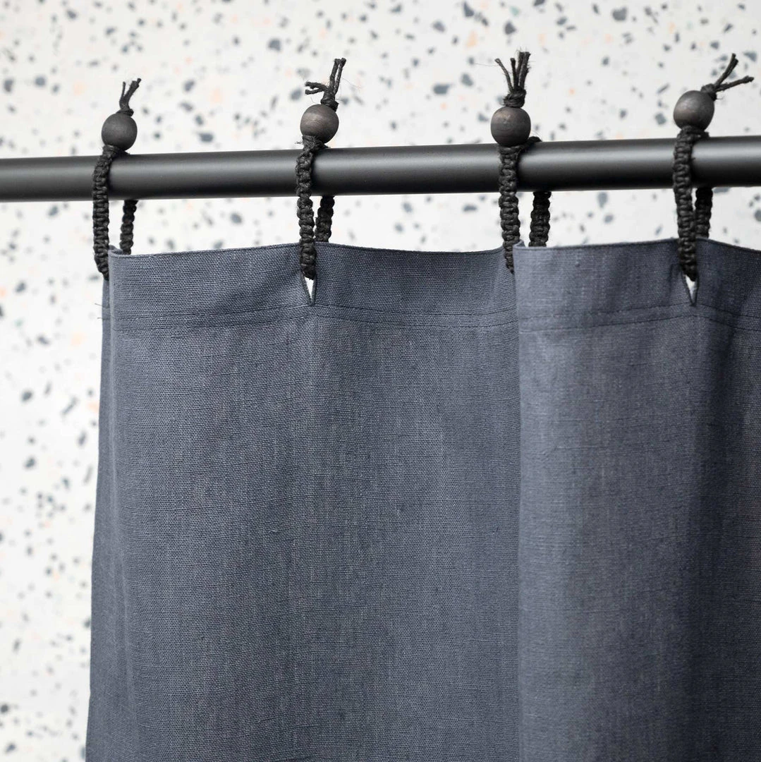 100% Organic Hemp Curtain - Natural Fabric Draperies for Living Room & Bedroom, 73.5 x 72" 4 Vendor-unknown MONTEBELLO 73.5 X 72" 100% Organic Hemp Curtain - Natural Fabric Draperies BedBath