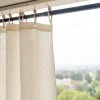 Vendor-unknown MONTEBELLO 73.5 X 72" 100% Organic Hemp Curtain - Natural Fabric Draperies BedBath