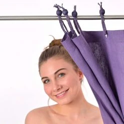 Vendor-unknown BedBath 73x72 Hemp Shower Curtain 100% Organic PVC-free (Full Size) (MONTEBELLO)