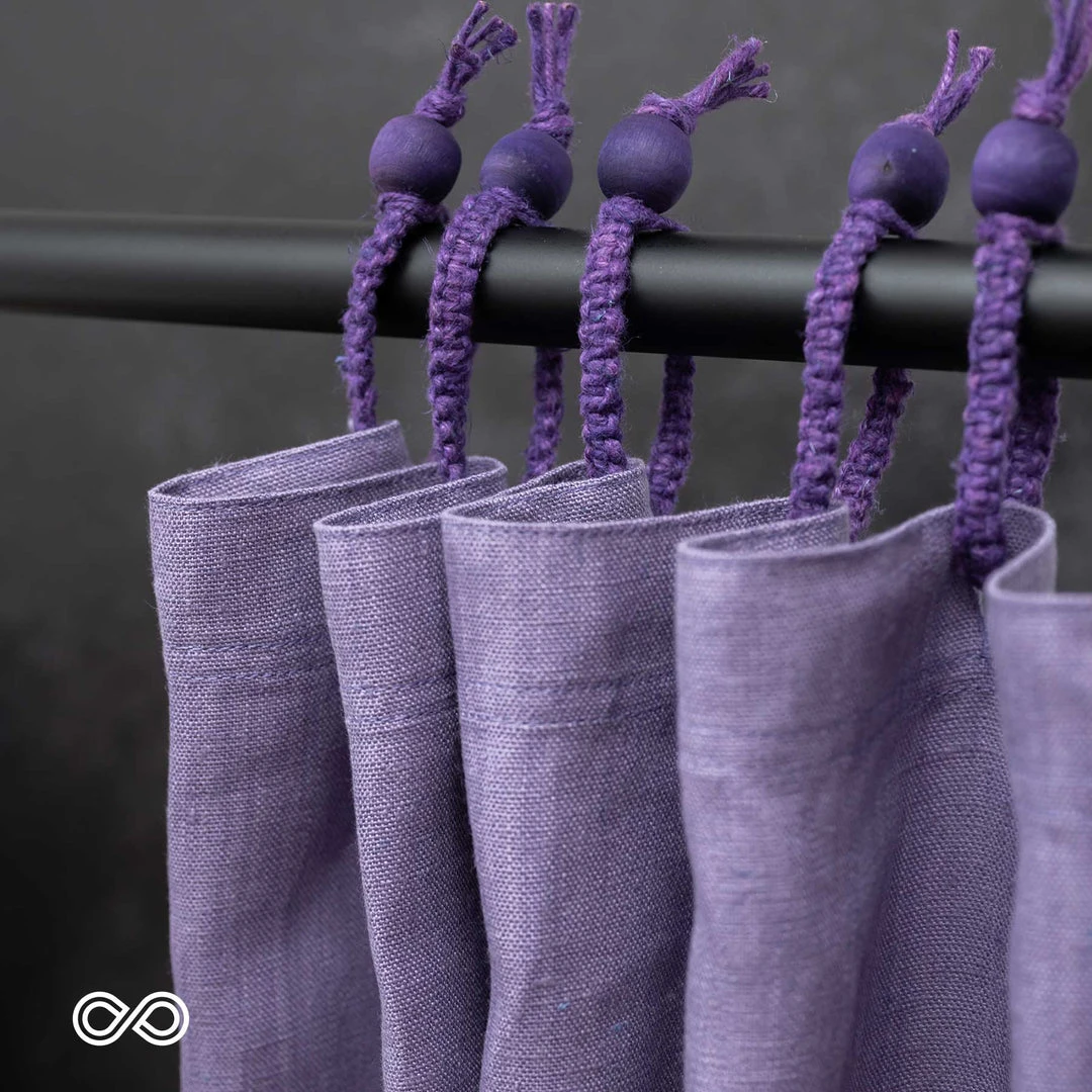 100% Organic Hemp Curtain - Natural Fabric Draperies for Living Room & Bedroom, 73.5 x 72" 19 Vendor-unknown MONTEBELLO 73.5 X 72" 100% Organic Hemp Curtain - Natural Fabric Draperies BedBath