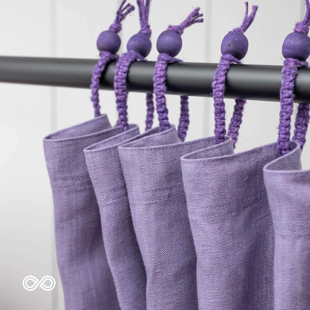 100% Organic Hemp Curtain - Natural Fabric Draperies for Living Room & Bedroom, 73.5 x 72" 10 Vendor-unknown MONTEBELLO 73.5 X 72" 100% Organic Hemp Curtain - Natural Fabric Draperies BedBath