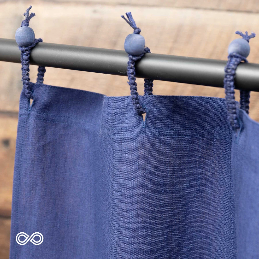 48" X 86" 100% Organic Hemp Curtain Panel with Rings | Eco-Friendly Window Treatment for Living Room 3 Vendor-unknown 48" X 86" 100% Organic Hemp Curtain Panel | Window Treatment (with Rings) Curtains