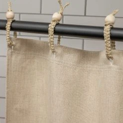 48x72 Organic Hemp Shower Curtain | PVC-Free, Eco-Friendly Stall Size | Montebello Design by BedBath 29 Vendor-unknown 48x72 Hemp Shower Curtain 100% Organic PVC-free (Stall Size) (MONTEBELLO) BedBath