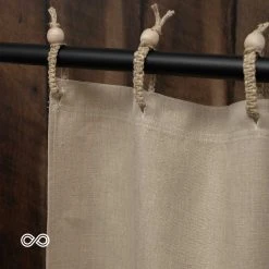 100% Organic Hemp Curtain - Natural Fabric Draperies for Living Room & Bedroom, 73.5 x 72" 33 Vendor-unknown MONTEBELLO 73.5 X 72