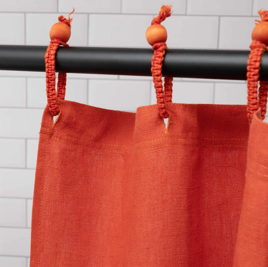 48x72 Organic Hemp Shower Curtain | PVC-Free, Eco-Friendly Stall Size | Montebello Design by BedBath 7 Vendor-unknown 48x72 Hemp Shower Curtain 100% Organic PVC-free (Stall Size) (MONTEBELLO) BedBath