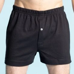 Vendor-unknown BATHURST 100% Organic Cotton Prima Cotton Boxers (OC Thread, Nut Button)