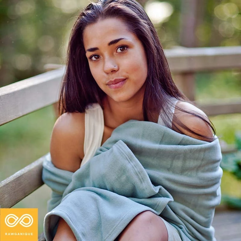 100% Organic Cotton Fleece Blanket by INNSBRUCK - Eco-Friendly, Plastic-Free, PVC-Free Bed & Living Room Comfort 12 Vendor-unknown BedBath INNSBRUCK 100% Organic Cotton Fleece Blanket