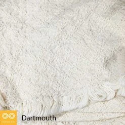 Vendor-unknown DARTMOUTH Organic Cotton Blanket (33" X 46") (Crochet Mini) (Made In USA)