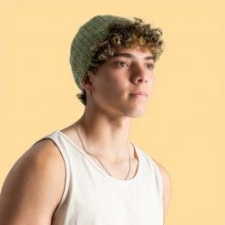 Vendor-unknown Sports & Outdoor SEATTLE 100% Organic Linen Knit Hat - Skull Cap (Unisex)