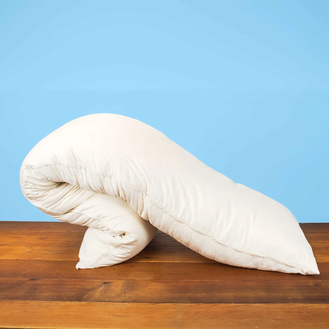 EMERYVILLE 100% Organic Cotton Body Pillow - Made in USA, Hypoallergenic & Eco-Friendly Bed Pillow 1 Vendor-unknown EMERYVILLE 100% Organic Cotton Body Pillow (Made In USA) Bed