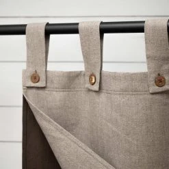 Vendor-unknown Blackout BOTTICELLI Organic Linen Curtain (2-Layer Reversible)